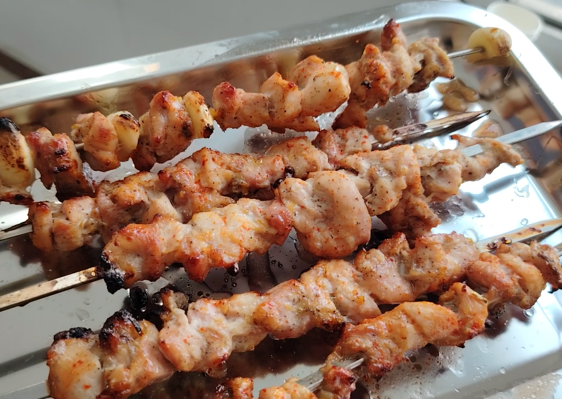 Easy and Quick, Lemon Flavor  Chicken Skewers