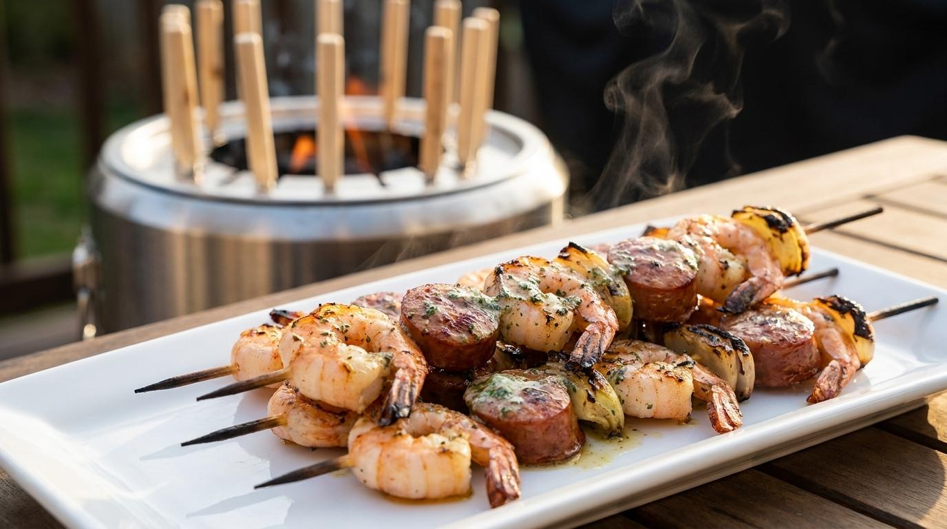well cooked cajun shrimp by yanflamma smokeless grill