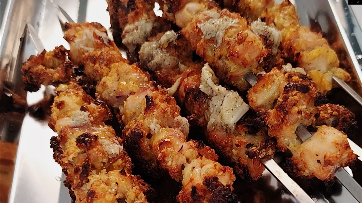 The Crispiest Lemon Pepper Chicken Kabobs You'll Ever Make