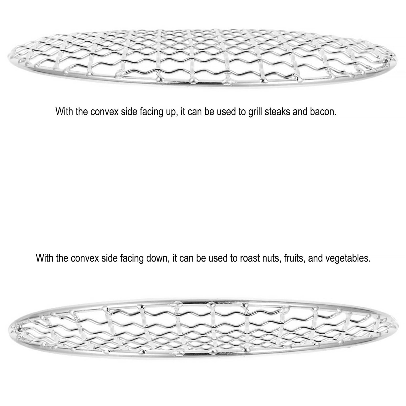 7.9'' Barbecue Grill Grate 304 Stainless Round Grill Mesh for Small Meats Charcoal Wood Grate Replacement